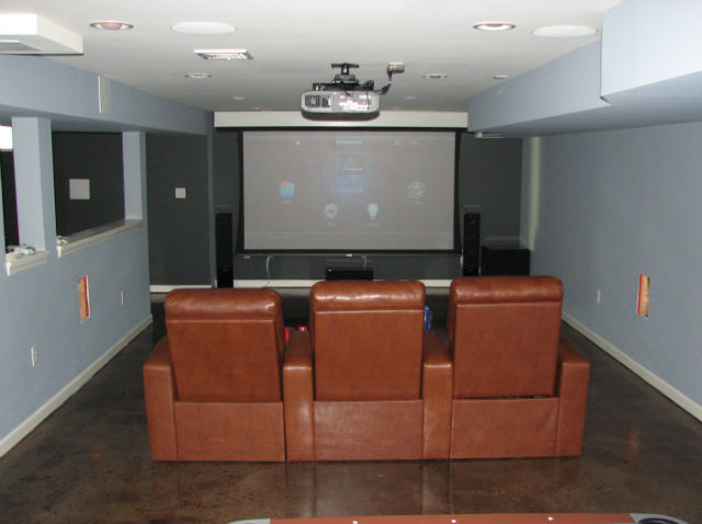 The Basic Basement Co._finished basement with home theater_NJ_February 2012