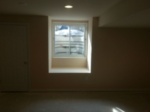 The Basic Basement Co._finished basement with egress window_Princeton-NJ_August 2014