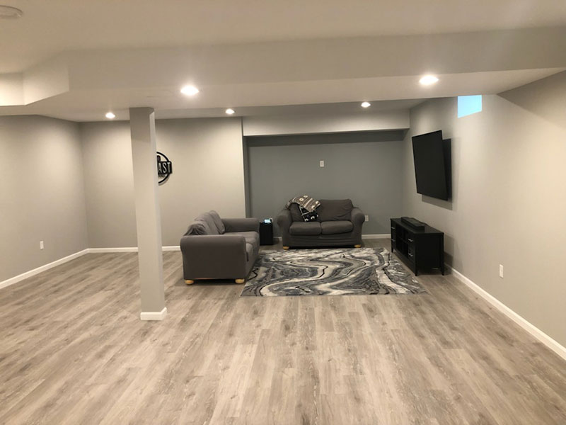 The Basic Basement Co. - Finished Basement with a Full Bathroom and Home Gym - Moorestown, New Jersey - July 2022