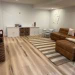 The Basic Basement Co. - Finished Basement with flooring installation - Freehold, New Jersey - March 2023