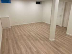 The Basic Basement Co. - Finished Basement with a Full Bathroom and Coretec ProPlus Flooring - Southampton, Pennsylvania - December 2022