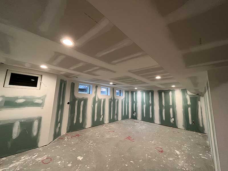 The Basic Basement Co. - Finished Basement with an entertainment area - Princeton, New Jersey - April 2023